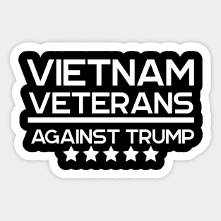 Vietnam Veterans Against Trump Politics Typography Sticker